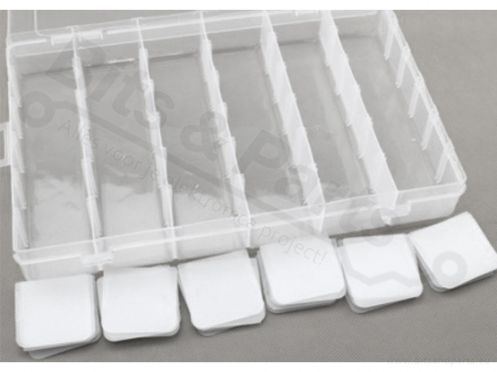 Storage box with 36 compartments